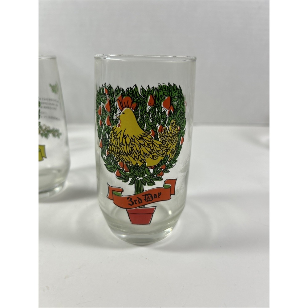 Vintage‎ 12 Days Of Christmas 3rd Day Glass